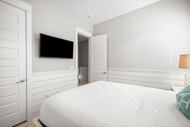 bedroom featuring a closet