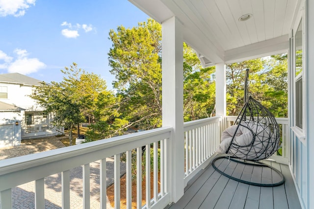 view of balcony