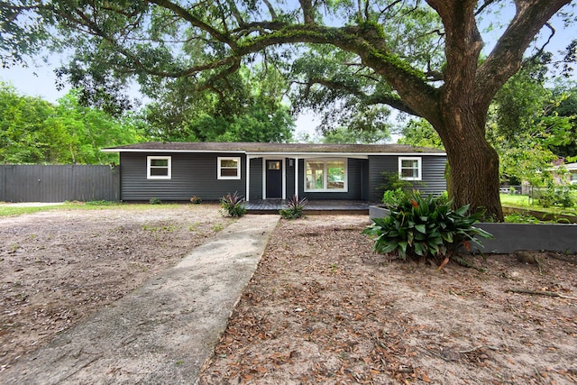 view of ranch-style house