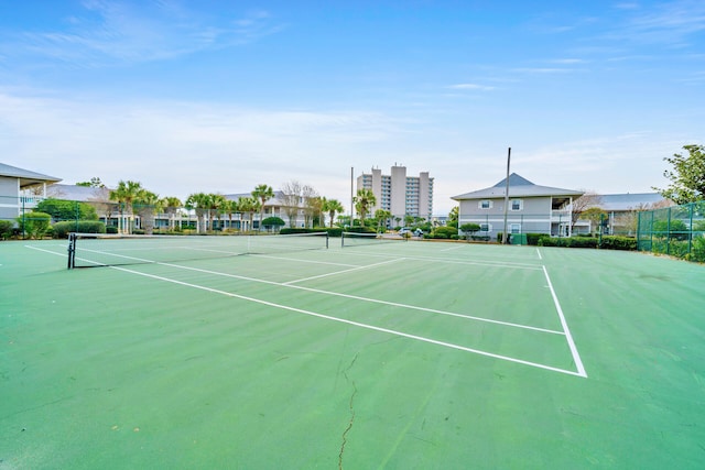 view of tennis court