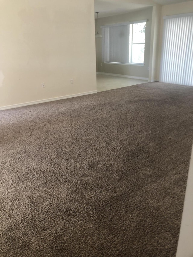 empty room with carpet floors