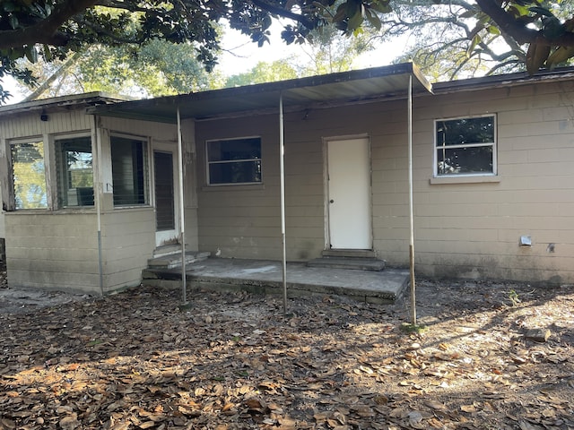 view of rear view of property