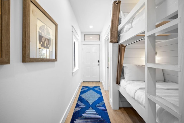 entryway featuring hardwood / wood-style floors