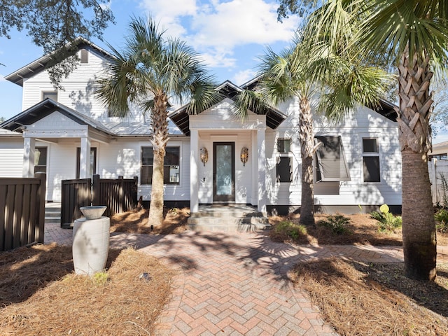 view of front of home