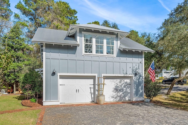 view of home's exterior featuring a garage