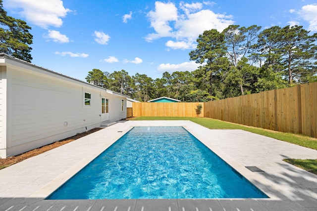 view of pool with a patio