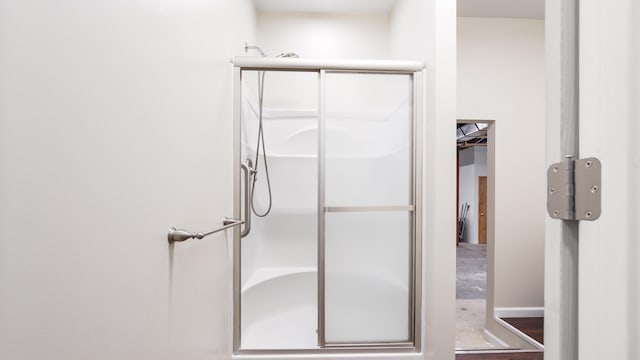 bathroom with walk in shower