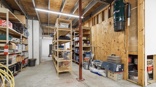 view of storage room