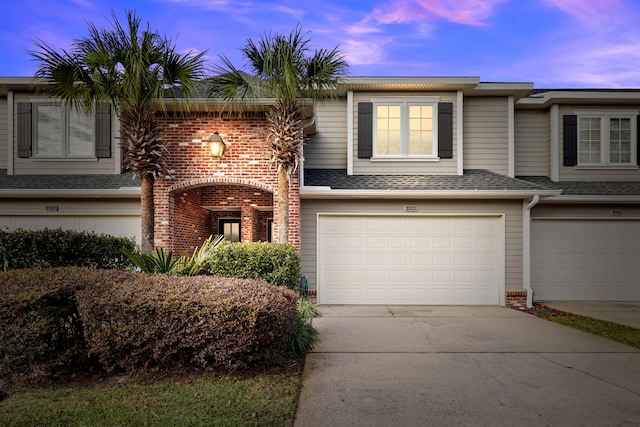 view of front of house featuring a garage