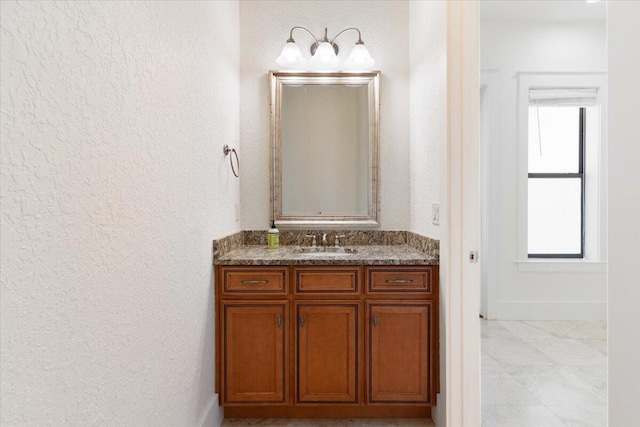 31 Beacon Point Dr, Santa Rosa Beach, FL 32459 - bathroom with vanity and a textured wall