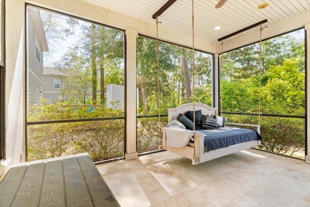 31 Beacon Point Dr, Santa Rosa Beach, FL 32459 - sunroom / solarium with a ceiling fan