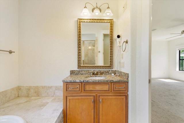 31 Beacon Point Dr, Santa Rosa Beach, FL 32459 - full bath featuring vanity and ceiling fan