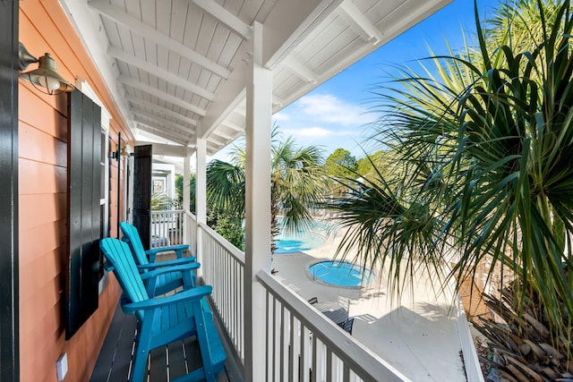 view of balcony