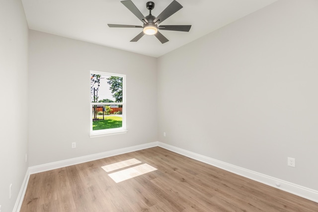 5848 Phillip Rd, Crestview, FL 32539 - spare room with light wood finished floors, baseboards, and ceiling fan