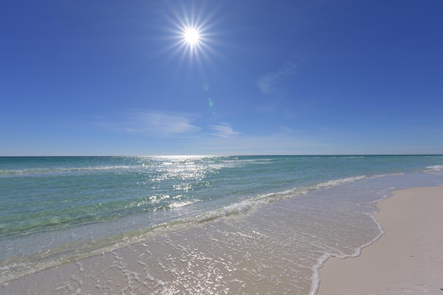 water view featuring a beach view