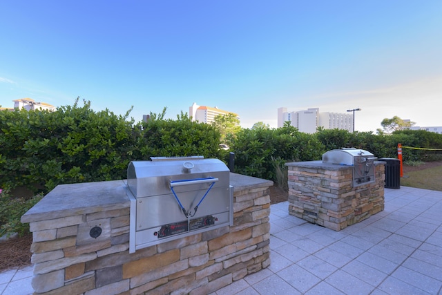 view of patio / terrace featuring area for grilling