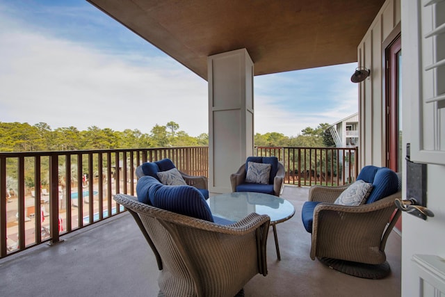 view of balcony