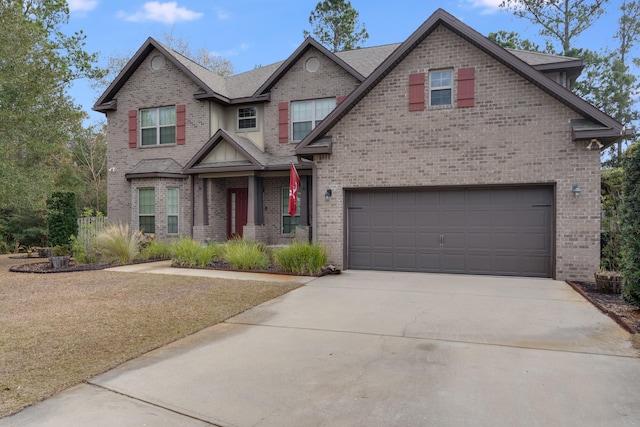 craftsman-style house featuring a garage