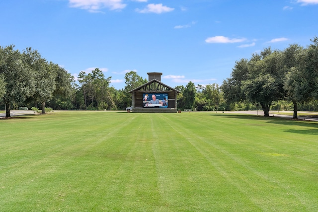 surrounding community with a lawn