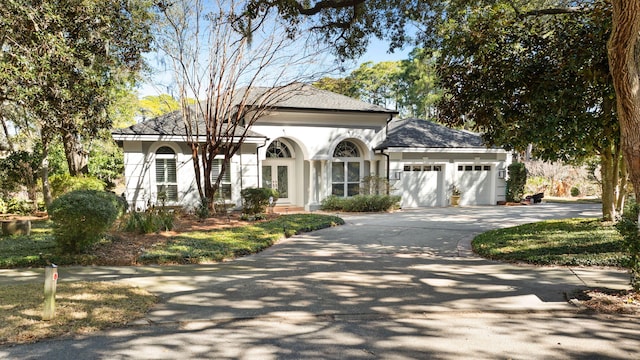 view of front of home featuring a garage