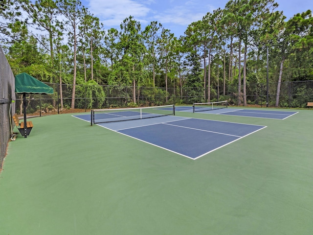 view of tennis court