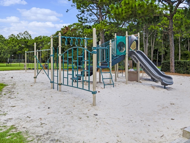 view of jungle gym