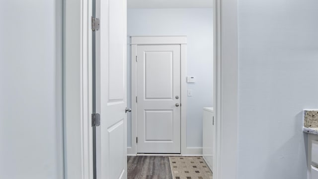 interior space with wood-type flooring