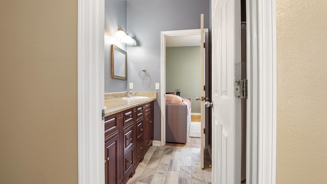 bathroom with vanity