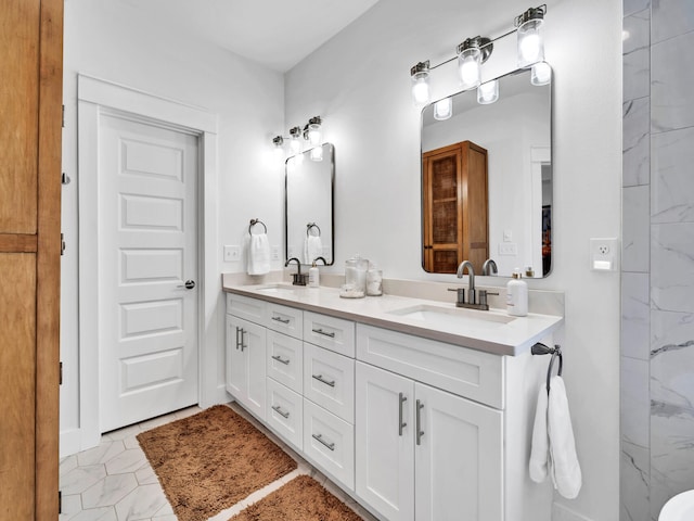 bathroom featuring vanity