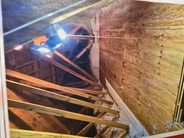 view of attic