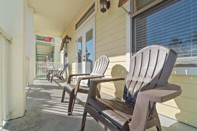 view of patio featuring covered porch