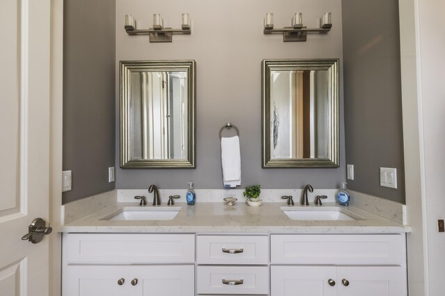 bathroom featuring vanity