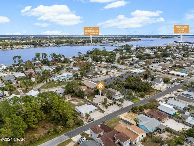 5620 Pinetree Ave, Panama City Beach, FL 32408 - drone / aerial view featuring a water view