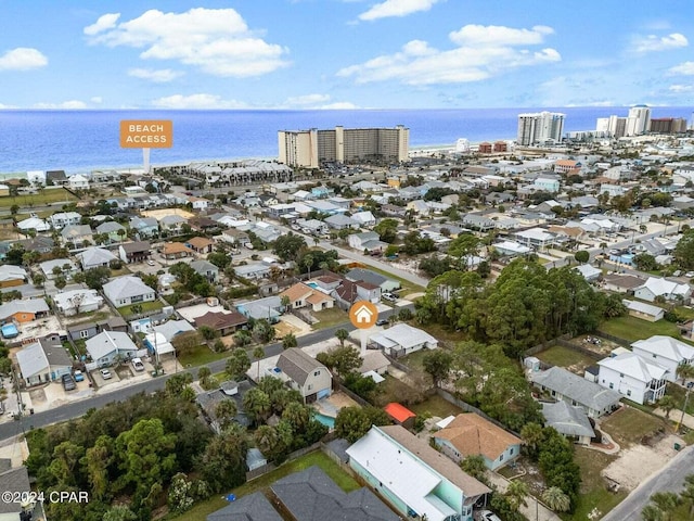 5620 Pinetree Ave, Panama City Beach, FL 32408 - drone / aerial view featuring a water view