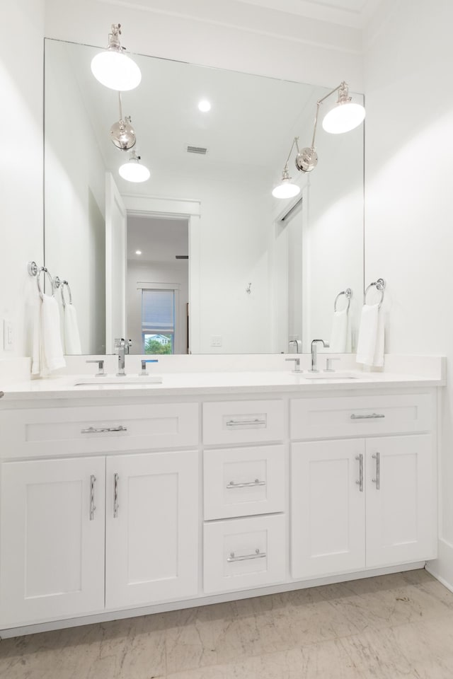 bathroom featuring vanity