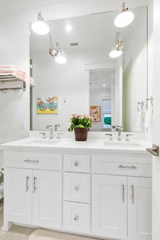 bathroom with vanity