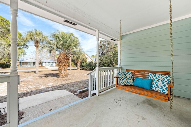 view of patio / terrace with covered porch