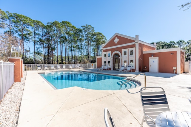 view of pool with a patio area