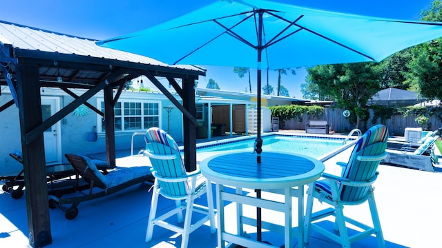 view of pool with a patio area