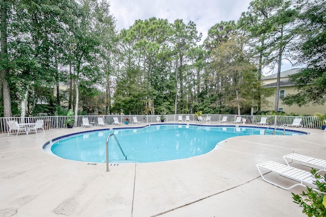 view of pool with a patio area