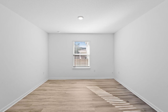 empty room featuring light wood-type flooring