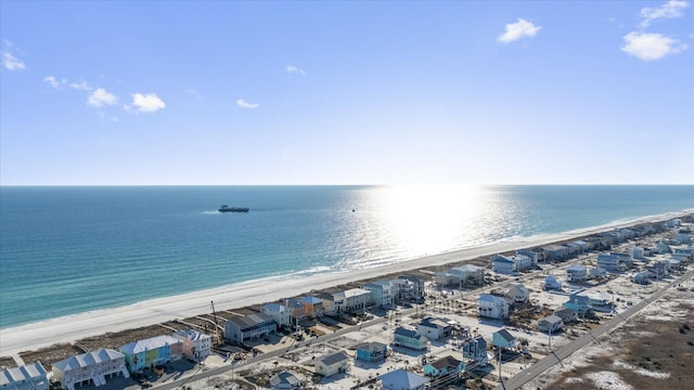 water view with a view of the beach