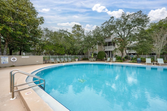 view of pool