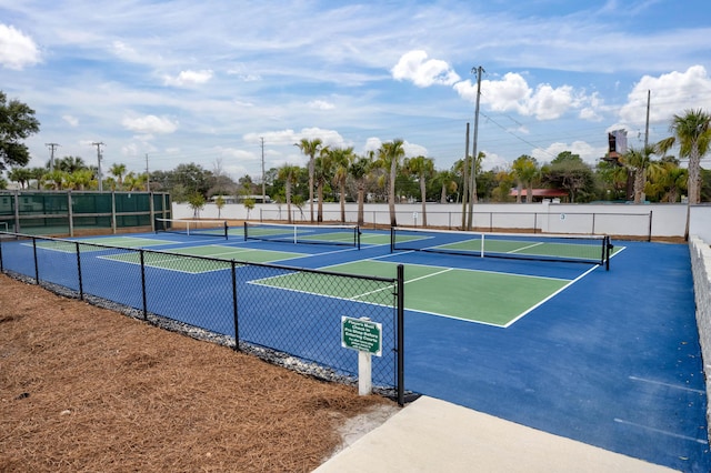 view of sport court