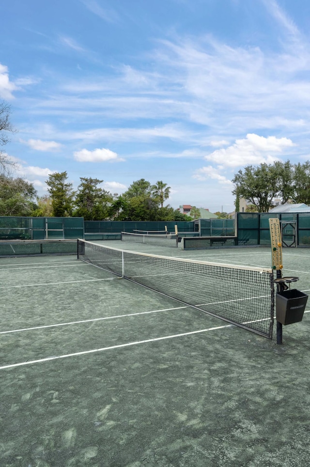 view of tennis court