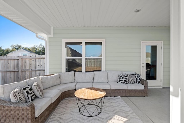 view of patio / terrace with outdoor lounge area