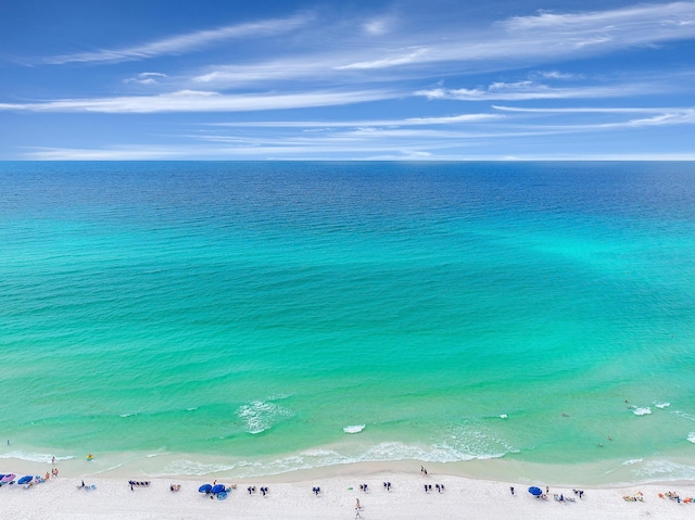 water view featuring a beach view