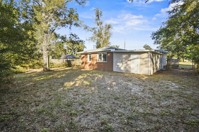 view of rear view of property