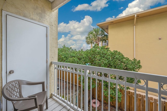 view of balcony