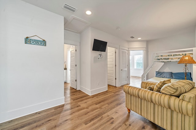 living room featuring hardwood / wood-style floors